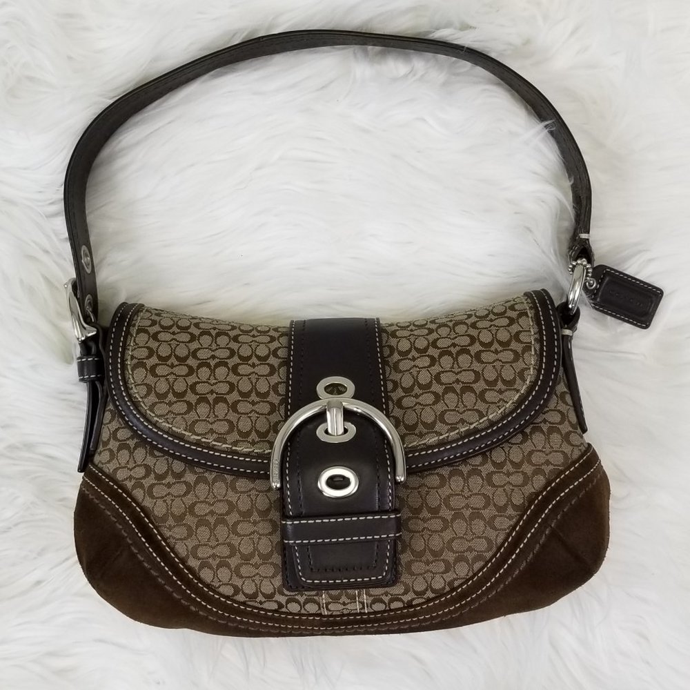 Coach mini signature canvas handbag